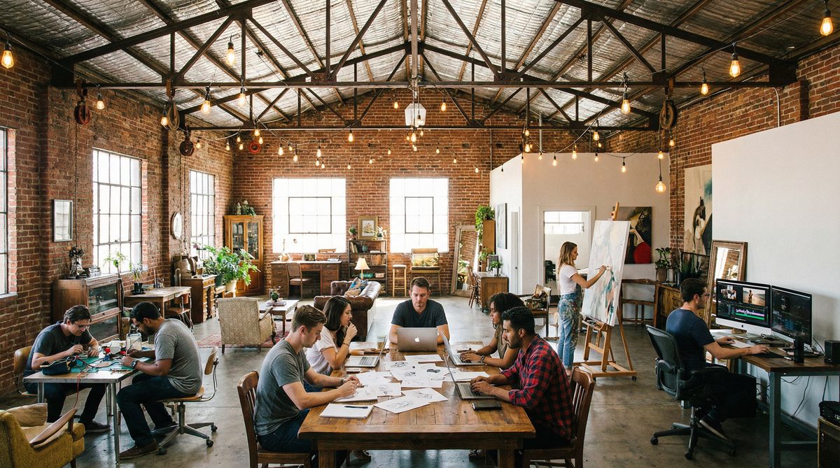 蘑菇影视工业美学创意团队